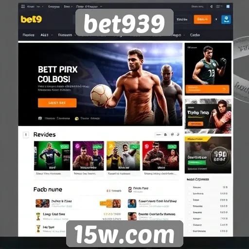 Análise da interface do usuário do site bet939