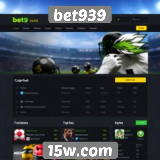 interface do usuário no site bet939